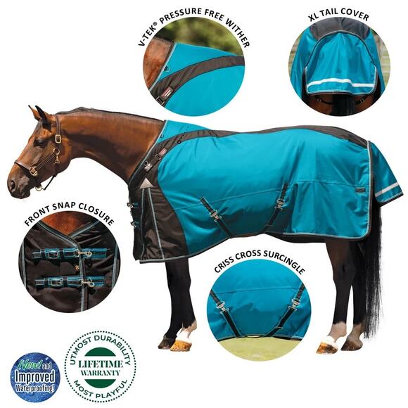 Schneiders® ARMORFlex® VTEK® Adjusta-Fit® Turnout Heavyweight Blanket size 86 - Picture 7 of 7
